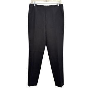 Amina Rubinacci Vintage Black Straight Leg Trousers Made in Italy EU‎ Size 44/8